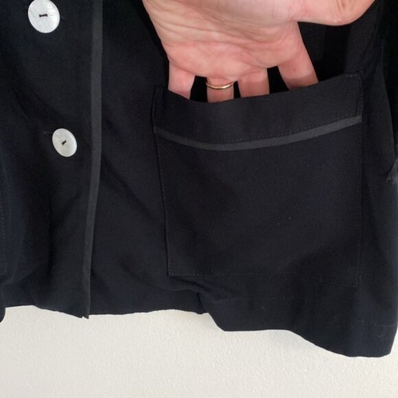 Sleeper Party Pajamas Long Sleeve Button Down Top with Feathers in Black Large - Picture 6 of 9